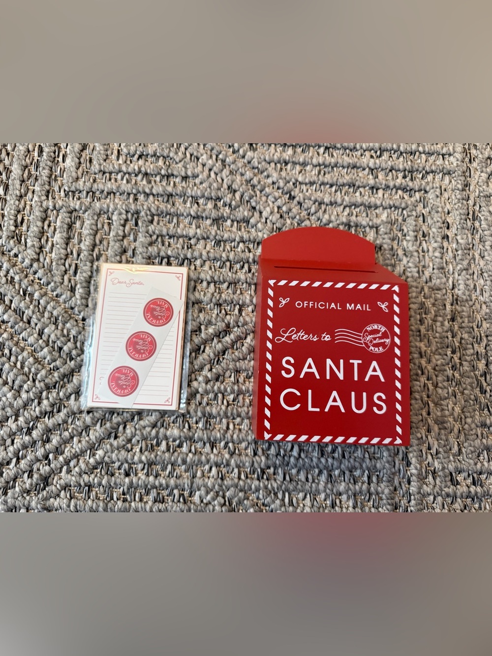Target Red Santa Letters Mailbox & Stationery Set